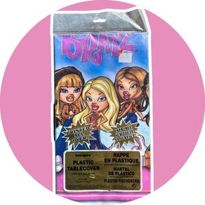 BRATZ VNTG Y2K plastic Tablecloth‎ 54x84 NWT